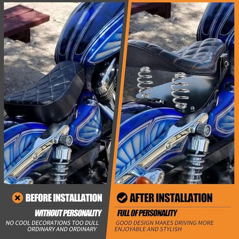 Motorcycle Solo Seat 3 Inch Spring Bracket Hardware Mount Kit Fit For Harley Softail Sportster XL Bobber Chopper Custom Bronze in Saudi Arabia
