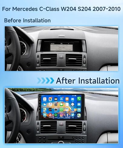 6G+128G 8 Core Android 13 Car Stereo Radio Carplay DSP-36 for Mercedes Benz C-Class C180 C200 C230 C250 C300 C350 W204 S204 2006-2011, Rimoody 9'' Touchscreen 59-UI Themes Camera GPS WiFi FM/RDS in Saudi Arabia