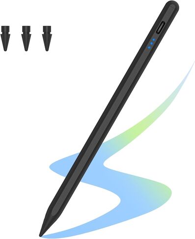 Pencil for iPad 2024-2018, Pen for iPad with 12Hr Usage, Palm Rejection, Tilt Sensitivity, Stylus Pen for iPad 10/9/8/7/6, iPad Pro 12.9"/11"/13" M4, iPad Mini 6/5, iPad Air 5/4/3/11"-13" M2 in Kuwait