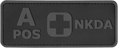 First Aid Patch PVC A Negative Patch [Black and White Glow Dark] Compatible with Velcro PVC Patches,Plate Carrier Patches for Backpacks,Ifak Patch,A Neg Patch,First Aid Kit Patch Blood Type Patch in Saudi Arabia