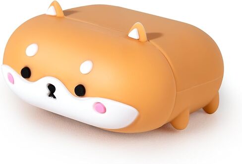 بالنسبة إلى AirPods 4 Case ، Corgi Dog Airpods Generation 4th Generation (2024) Case Animal Funny 3D Cartoon Froofcroof Silicone Cases for Kids Girls Women in Kuwait