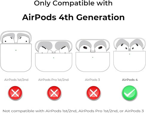بالنسبة إلى AirPods 4 Case ، Corgi Dog Airpods Generation 4th Generation (2024) Case Animal Funny 3D Cartoon Froofcroof Silicone Cases for Kids Girls Women in Kuwait