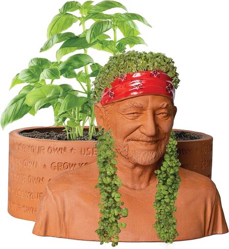 Chia Pet Indiana Jones with Seed Pack, Decorative Pottery Planter, Easy to Do and Fun to Grow, Novelty Gift, Perfect for Any Occasion in Saudi Arabia