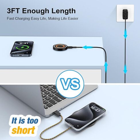 Short Android Charger Cable for Google Pixel 9 8a 8 7 6 Pro 7a 6a 5 5a 4a XL,3Pack USB Type C Cable 3ft Fast Charging Cord for Samsung Galaxy A16 Z Fold 6 5 S24 S23 S22 A15 A14 A13 A55 A53 S21 S20 in Saudi Arabia