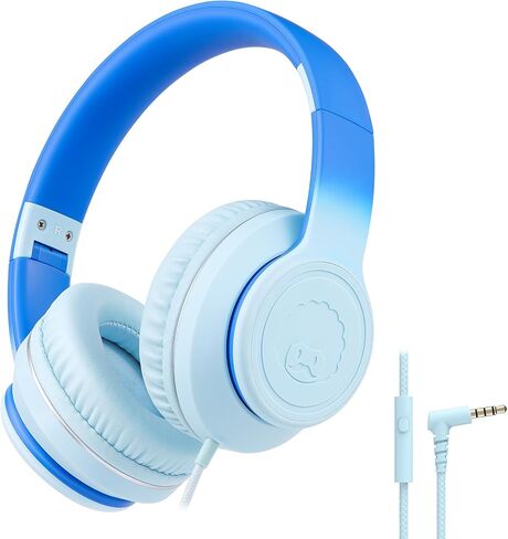 rockpapa L22 Foldable Wired Headphones for Kids Girls Boys with Microphone in Kuwait