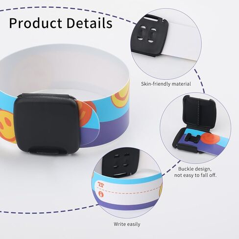 20 قطعة من أساور الهوية للأطفال، أساور أمان للأطفال، مقاومة للماء، قابلة للتعديل، قابلة لإعادة الاستخدام للأولاد والبنات مع قلم كتابة إضافي (10 أنماط) in Kuwait