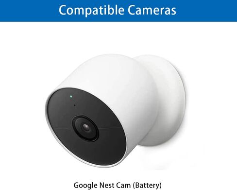 VVHOOY Anti Drop Camera Security Chain Compatible with Google Nest Cam(Battery)/Arlo Pro 4 3 Ultra 2/Simplisafe Outdoor/Noorio B200 Wireless, Anti Theft Camera Safety Cable No Need Screwdriver 2 Pack in Kuwait