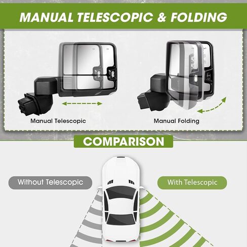 Towing Mirror for 2020-2024 Chevrolet Silverado/GMC Sierra 2500 Passenger Side/Chevy Right Side in Kuwait