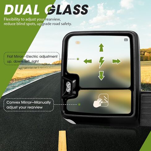 Towing Mirror for 2020-2024 Chevrolet Silverado/GMC Sierra 2500 Passenger Side/Chevy Right Side in Kuwait