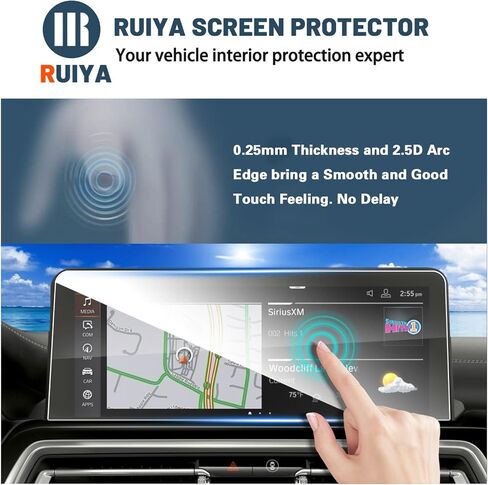 Screen Protector for 2024 Colorado(WT/LT/Trail Boss/Z71/ZR2) Chevy Colorado 2024 Accessories 2PCS AR Low-reflective Plastic Films Compatible with 2023 2024 Chevy Colorado(11.3" High Configuration) in Kuwait