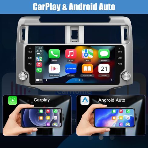 Car Radio Stereo 10.33 Inch Touch Screen Android 13 for Toyota 4runner 2010-2022 with Wireless CarPlay Android Auto in Saudi Arabia