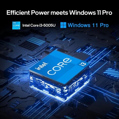 15.6" Windows 11 Pro Laptop, Intel Core i3-5005U, 16GB RAM, 512GB SSD, Full HD IPS, 2.4G/5G WiFi, BT5.0, Mic and Webcam, Long Lasting Battery - for Work, Study, and Leisure Activities in Saudi Arabia