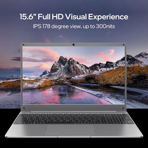 15.6" Windows 11 Pro Laptop, Intel Core i3-5005U, 16GB RAM, 512GB SSD, Full HD IPS, 2.4G/5G WiFi, BT5.0, Mic and Webcam, Long Lasting Battery - for Work, Study, and Leisure Activities in Saudi Arabia