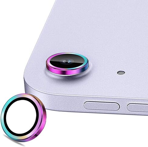 (2 Set for iPad Air 13 M3/ iPad Air 11/ iPad 11 A16 (2025) Camera Lens Protector, 9H Tempered Glass Camera Cover Protector Metal Ring Decoration Accessories (Black) in Kuwait