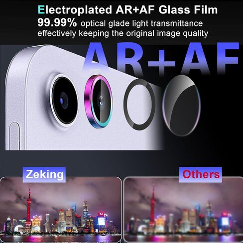 (2 Set for iPad Air 13 M3/ iPad Air 11/ iPad 11 A16 (2025) Camera Lens Protector, 9H Tempered Glass Camera Cover Protector Metal Ring Decoration Accessories (Black) in Kuwait