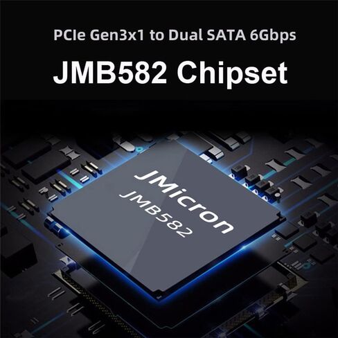 Xiwai NGFF NVME M-Key PCI Express إلى SATA 3.0 6Gbps 5 منافذ محول محول بطاقة تمديد القرص الصلب JMB585 2280 in Saudi Arabia