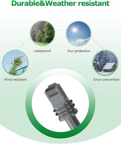 Starlink Cable Gen 3 Short 16.4FT/5M Replacement Starlink Extension Cable V3 for Starlink Rectangular Satellite Gen 3 Outdoor Starlink Ethernet Cable Gen 3 with End Cap Waterproof Gray 5M in Saudi Arabia