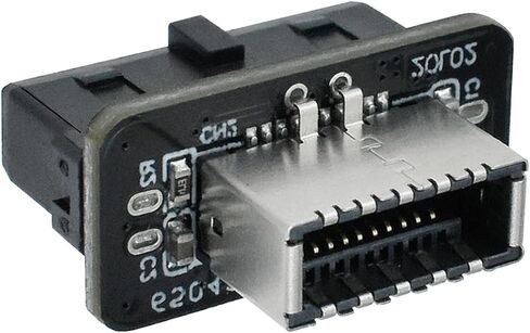 USB 3.2 Gen 1 to USB 3.2 Gen 2 Adapter ، Motherboard 19Pin to type-e header ، محول اللوحة الأمامية للوحة الأم من النوع C (النوع العمودي) in Saudi Arabia