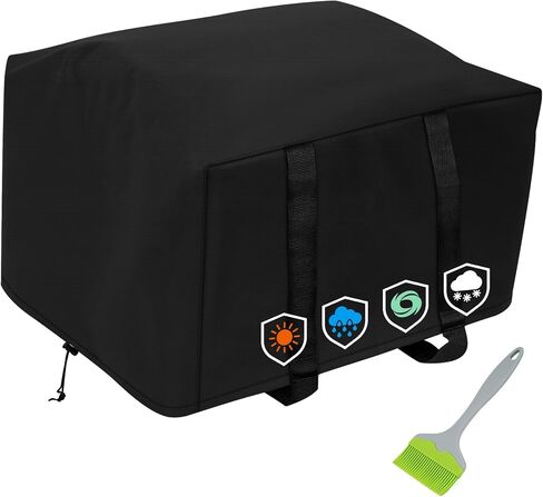Heavy Duty 600D Outdoor Wok Station Cover compatible with Cuisinart CGG-1265，Waterproof,UV and Fade Resistant, Black in Saudi Arabia