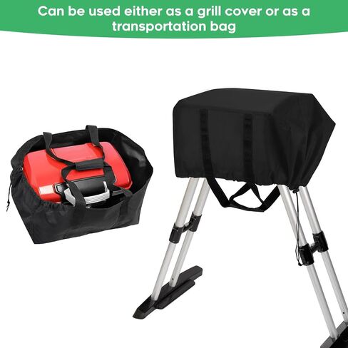 Heavy Duty 600D Outdoor Wok Station Cover compatible with Cuisinart CGG-1265，Waterproof,UV and Fade Resistant, Black in Saudi Arabia