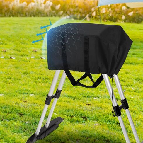Heavy Duty 600D Outdoor Wok Station Cover compatible with Cuisinart CGG-1265，Waterproof,UV and Fade Resistant, Black in Saudi Arabia