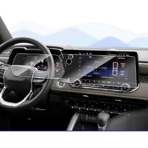 2pcs for 2025 2024 Chevy Colorado Screen Protector for 2024 Chevy Colorado Accessories 2025 2024 2023 Chevrolet Colorado & GMC Canyon Dashboard 11 in& Navigation 11.3inch Tempered Glass Screen Protector 2024 Canyon at4