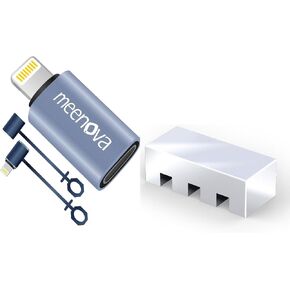 2 Pack, 27W, USB C to Lightning Adapter for iPhone 14 13 12 11, USBC to Lightning Adaptor,Cord Organizer Cable Management, 304 Stainless Steel Cable Organizer