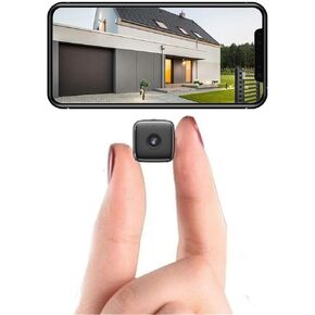 Mini Wireless WiFi Camera Hidden Spy HD Cameras Small Home Indoor Outdoor Security Camara Security Camera Nanny Body Pet Dog Cam Motion Detection Function Built-in Battery House Cams Night Vision