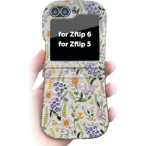 بالنسبة إلى Galaxy Z Flip 6 Case ، للحصول على غلاف Galaxy Z Flip 5 ، فطر طراز ثلاثي الأبعاد ناعم واضحة للهاتف لـ Samsung Galaxy Z Flip6 & z Flip5 - الفطر الأزرق
