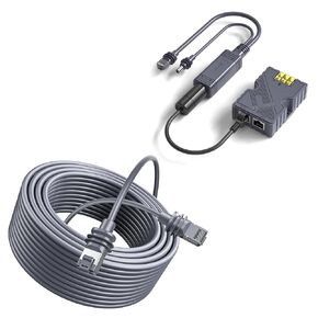 حزمة حاقن Starlink Mini Ethernet و Poe - كابل 30 قدمًا ، مصدر طاقة 12 فولت ، حماية ESD لـ Mini