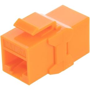 navepoint cat6a utp unline keystone joaler ، 10 pack ، Orange