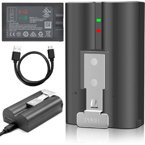 (2 Pack Battery), V4 Battery for Ring Video Doorbell Camera 2 Camera 3 Camera 4 Spotlight Camera Rechargeable Upgraded Batteries Camera Indoor and Outdoor (3.65V 6040mAh 22.046Wh)