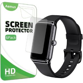 Screen Protector Compatible for Fempoin T31 Fitness Tracker Watch 1.47" (6 Pack) Clear TPU Soft Film Compatible for TIMU T32 C82 Smart Watch