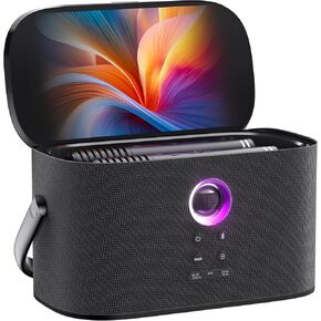 Portable Party Bluetooth Speaker, 140W Speaker with Self-Charging Microphone, Screen Lyrics Display, Deep Bass, Dynamic Lights, Loud Wireless Speaker, Support WiFi AUX HDMI for TV/Projector