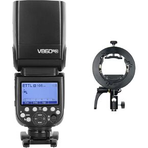 Godox V860III-N Camera Flash Speedlite Flash with Godox S2 Speedlite Bracket