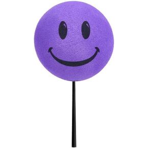 Happy Purple Smiley Face Car Decor Antenna Ball Fun Auto Accessory