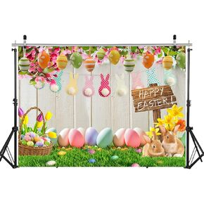 WOLADA Easter Backdrop Easter Backdrops for Photography 7x5FT 12500