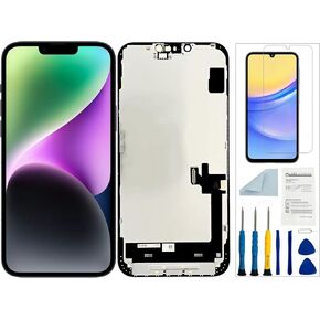 for iPhone 14 Screen Replacement for iPhone 14 LCD Screen Replacement for iPhone 14 A2649 A2881 A2884 A2883 A2882 LCD Display Touch Screen Assembly Repair Parts