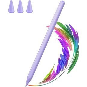 قلم القلم القلم المغناطيسي شحن القلم الرصاص 2nd الجيل الثاني من حساسية الميل ورفض النخيل المتوافق مع iPad Pro 12.9 "6/5/4/3 ، iPad Pro 11" 4/3/2/1