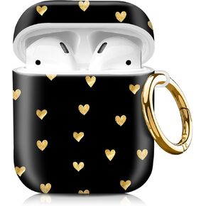 Compatiable with Airpod 1&2 Case,Hard Protective Shell with Keychain, Stylish Design AirPod Case Cover,Ideal for Women, Wireless Charging Supported(Mushroom and sberries)