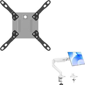 Monitor Arm Single for 13-32 inch, 4.4-19.8 lbs Computer Screens + VESA Extension Bracket Adapter for 200mm x 100