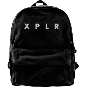 حقائب الظهر Sam Xplr Colby 16 "High by 12" Wide Black Canvas Daypacks