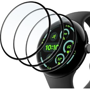 3 pcs Screen Protector for Google Pixel Watch 3 41mm Screen Protector Full Coverage [Anti-Scratch] [No Bubbles] [Anti-Fingerprint]