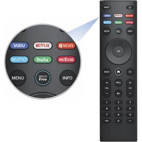 Universal Remote لجميع Vizio TV Remote ، XRT140 REMOTE REMOTE لجميع أجهزة تلفزيون Vizio LED HD 4K UHD HDR SMART TVS