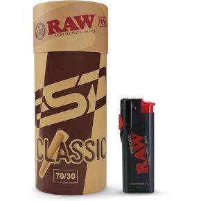 RAW Phoenix Black Lighter Bundle With RAW Classic 70/30 Pre Rolled Cone 50 Pack