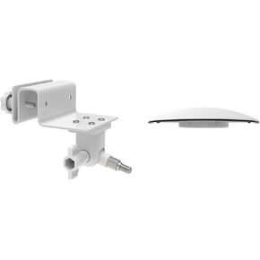 Holicfun Gutter Mount and Rain Cover Bundle for Ring Stick Up Cam (3rd Generation) - White