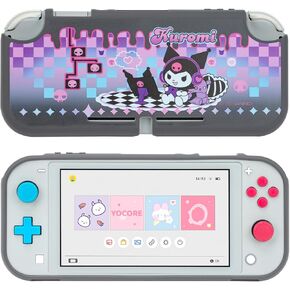 yocore حالة وقائية للاختراف nintendo ، حالة تغطية رفيعة لطيفة مع صدمة امتصاص ومضادة للخلع ، switch lite spin shell-Black