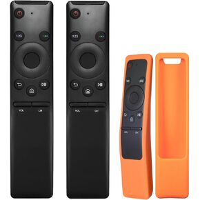 Replacement for Samsung TV Remote Universal Remote Control Compatible with Samsung QLED Smart TVs with Silicone Cover (2 Pack)