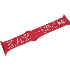 Kappa 1911 Alpha Psi Soft Silicone Strap Compatible for Apple Watch Series 7 6 5 4 3 2 1 SE Paraphernalia Sorority Gifts Sport Band Compatible with Apple Watch Bands 38mm 40mm 41mm (Red Nupe)