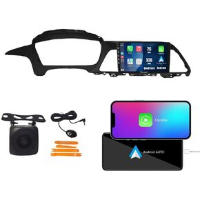 Kunfine Car CarPlay Android Auto Navigation Stereo GPS Radio Reverse Camera Display 9" IPS Touchscreen Headunit Tablet Pad Media Player for Hyundai Sonata 2015-2017, if Applicable Quad Core 2G+32G